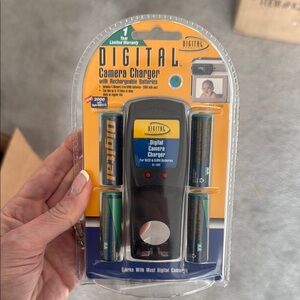 Camera Charger with Rechargeable Batteries - Black